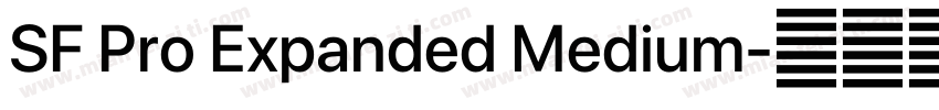 SF Pro Expanded Medium字体转换